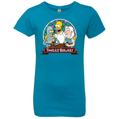 T-Shirts Turquoise / YXS Timeless Brewers Girls Premium T-Shirt