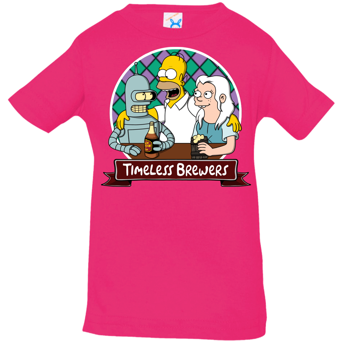 T-Shirts Hot Pink / 6 Months Timeless Brewers Infant Premium T-Shirt