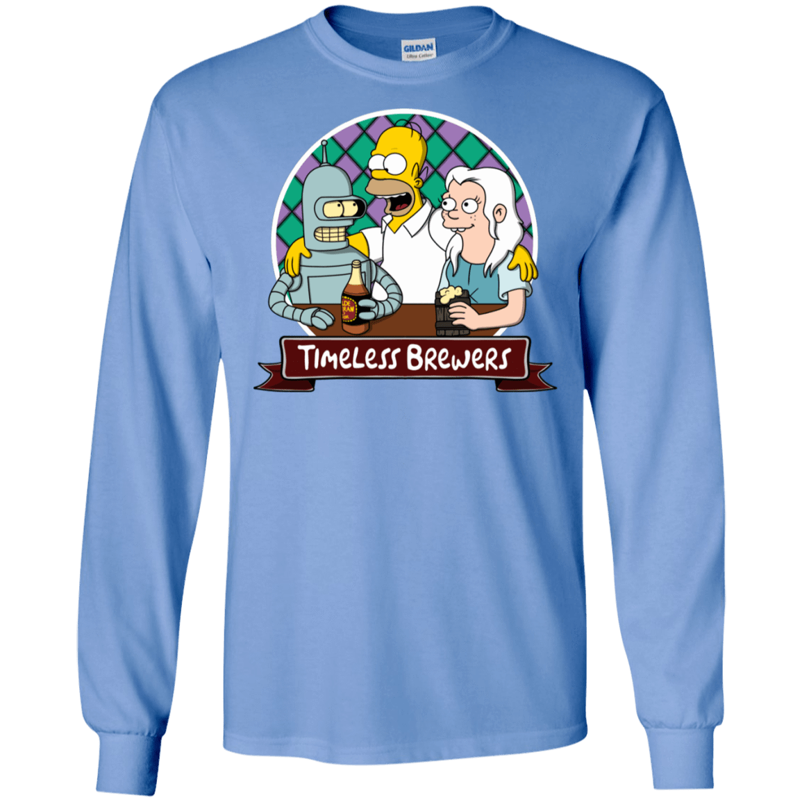 T-Shirts Carolina Blue / S Timeless Brewers Men's Long Sleeve T-Shirt