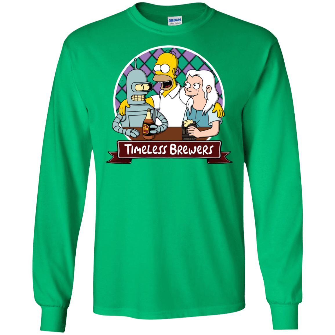 T-Shirts Irish Green / S Timeless Brewers Men's Long Sleeve T-Shirt