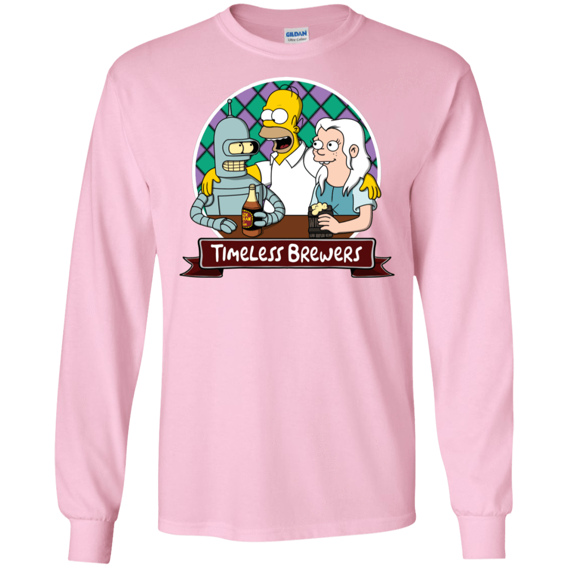 T-Shirts Light Pink / S Timeless Brewers Men's Long Sleeve T-Shirt