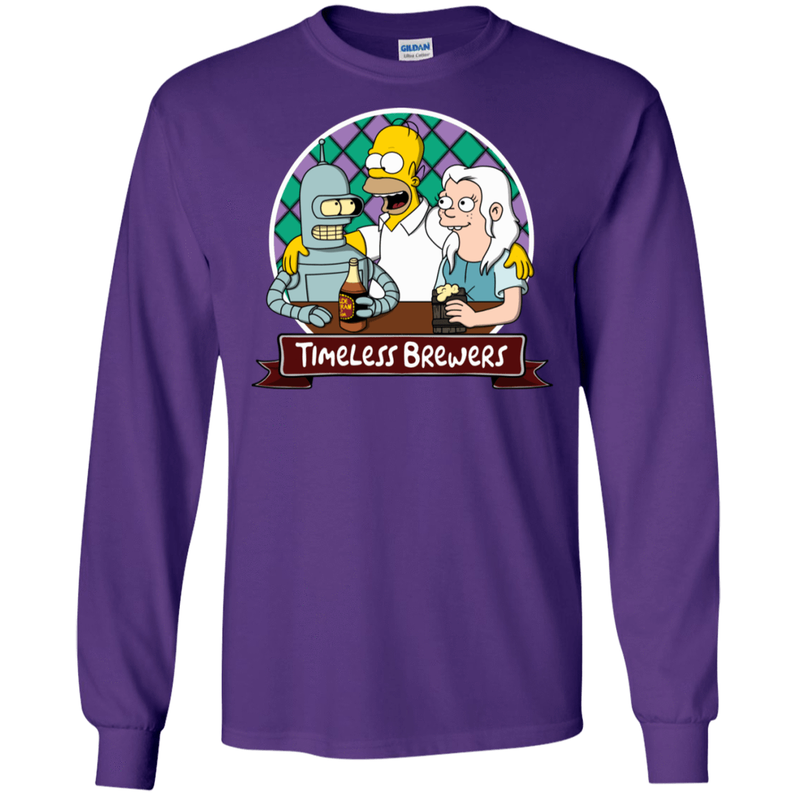 T-Shirts Purple / S Timeless Brewers Men's Long Sleeve T-Shirt