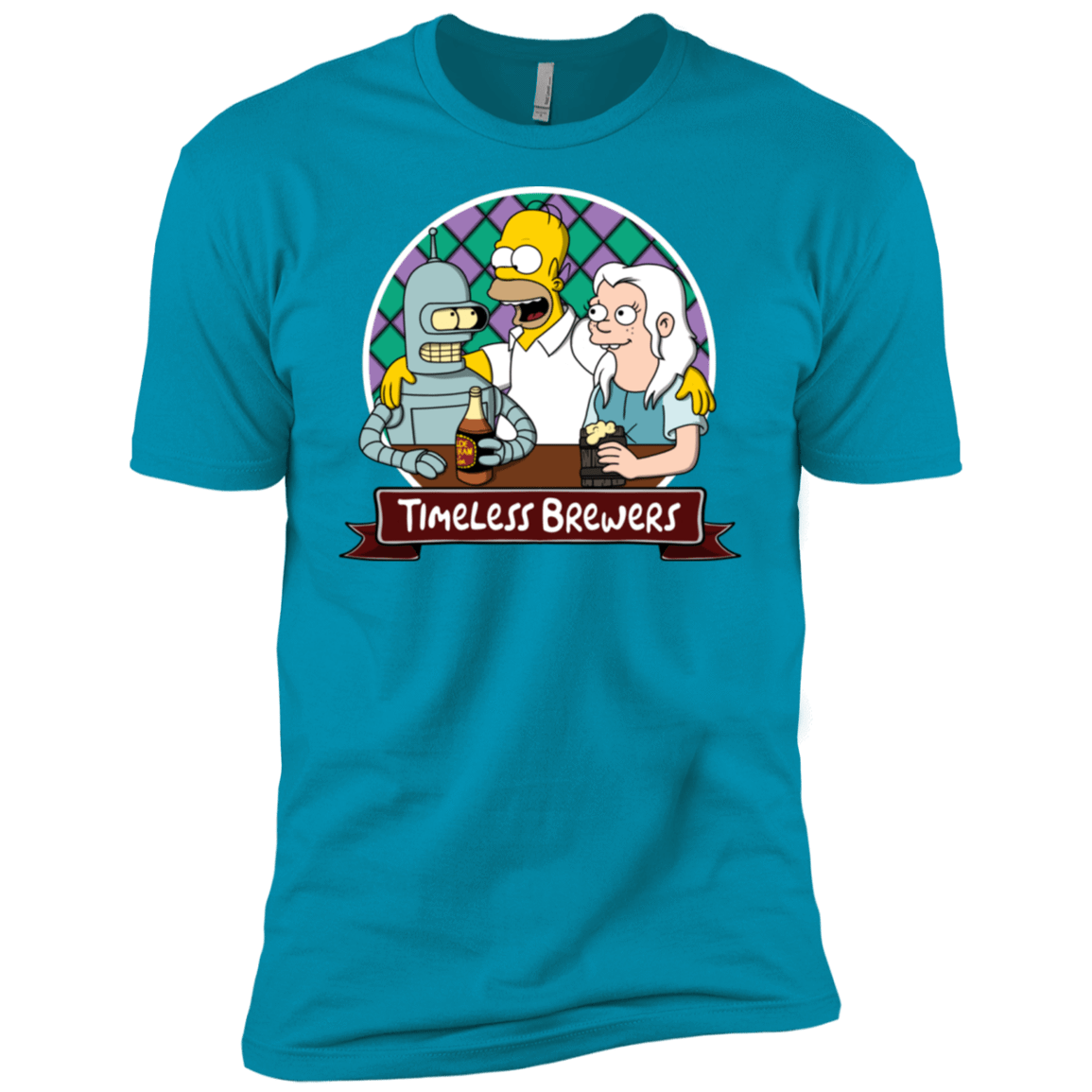 T-Shirts Turquoise / X-Small Timeless Brewers Men's Premium T-Shirt