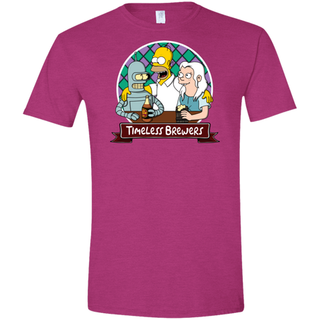 T-Shirts Antique Heliconia / S Timeless Brewers Men's Semi-Fitted Softstyle