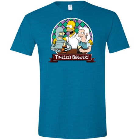 T-Shirts Antique Sapphire / S Timeless Brewers Men's Semi-Fitted Softstyle