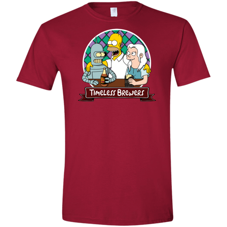 T-Shirts Cardinal Red / S Timeless Brewers Men's Semi-Fitted Softstyle