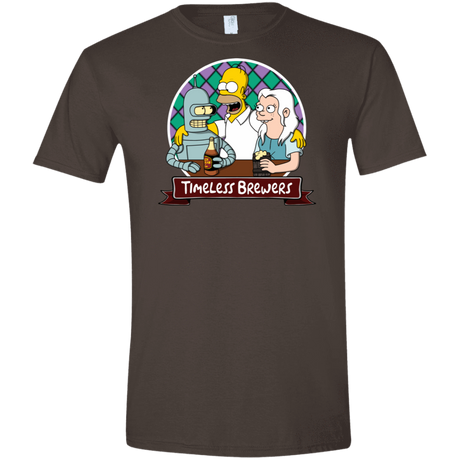 T-Shirts Dark Chocolate / S Timeless Brewers Men's Semi-Fitted Softstyle