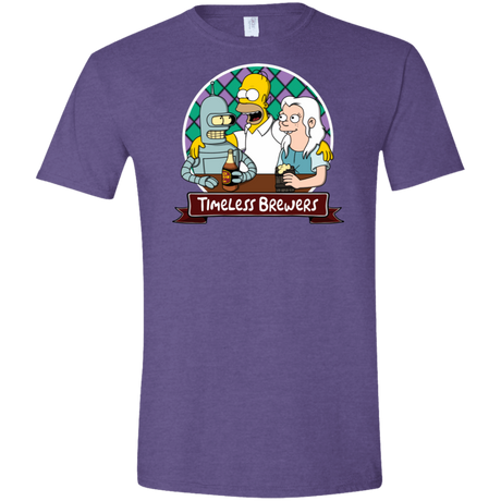 T-Shirts Heather Purple / S Timeless Brewers Men's Semi-Fitted Softstyle
