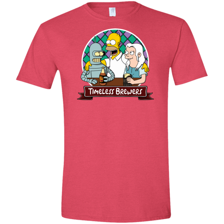 T-Shirts Heather Red / S Timeless Brewers Men's Semi-Fitted Softstyle