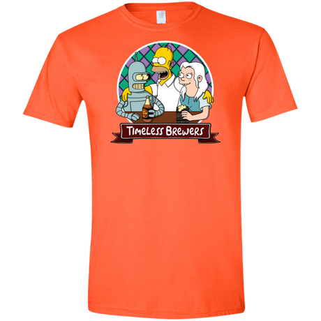 T-Shirts Orange / S Timeless Brewers Men's Semi-Fitted Softstyle