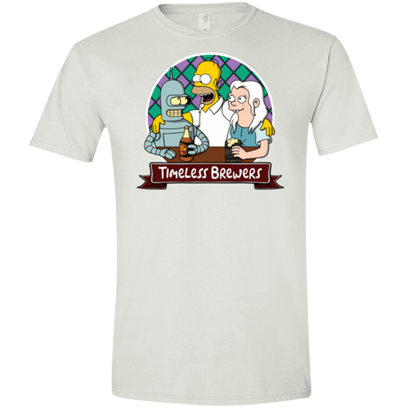 T-Shirts White / X-Small Timeless Brewers Men's Semi-Fitted Softstyle