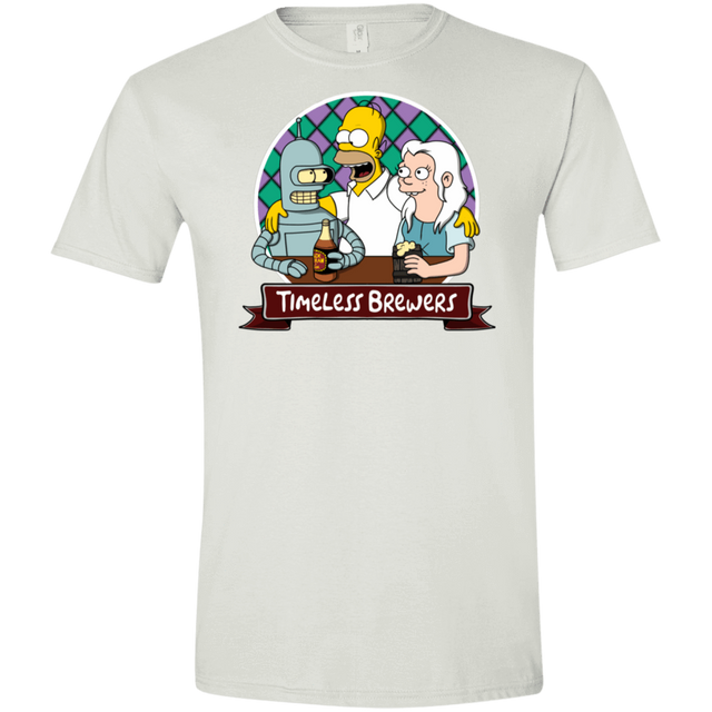 T-Shirts White / X-Small Timeless Brewers Men's Semi-Fitted Softstyle