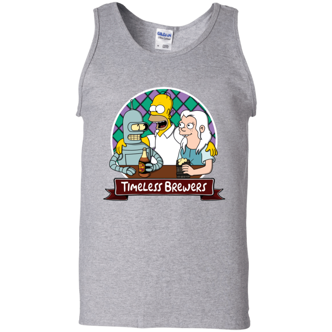 T-Shirts Sport Grey / S Timeless Brewers Men's Tank Top