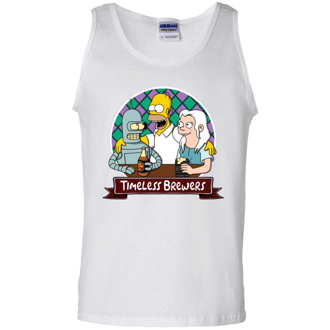 T-Shirts White / S Timeless Brewers Men's Tank Top
