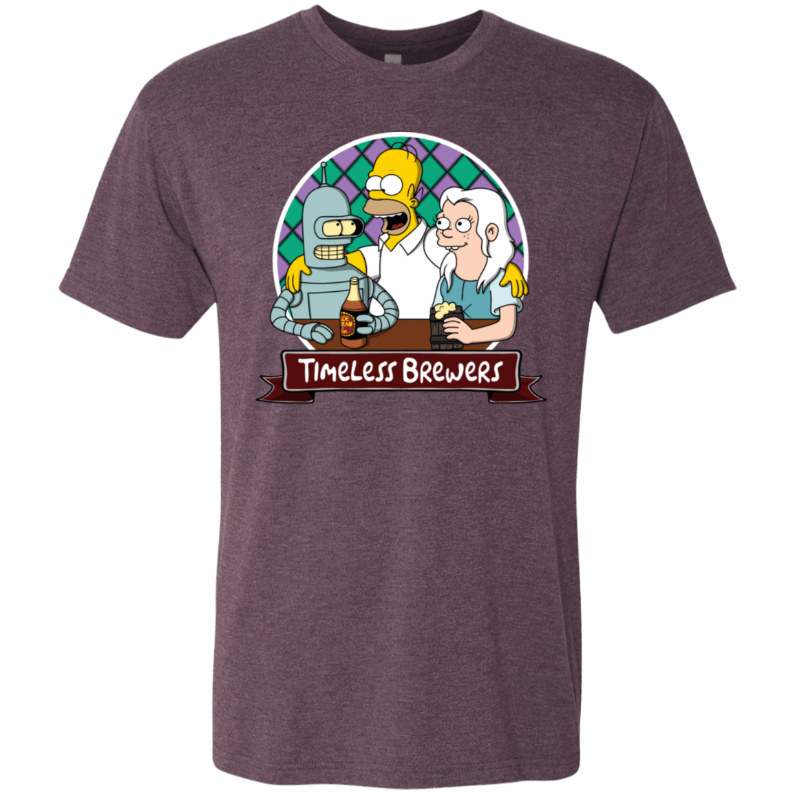 T-Shirts Vintage Purple / S Timeless Brewers Men's Triblend T-Shirt