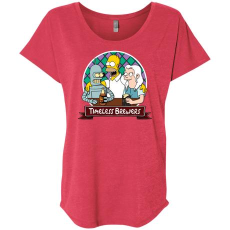 T-Shirts Vintage Red / X-Small Timeless Brewers Triblend Dolman Sleeve