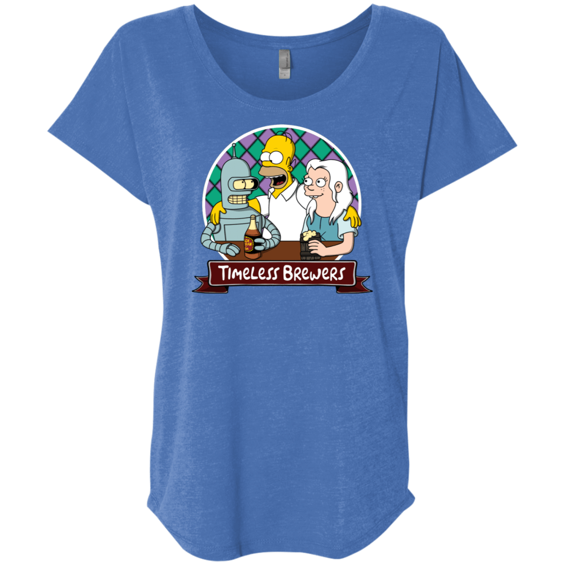 T-Shirts Vintage Royal / X-Small Timeless Brewers Triblend Dolman Sleeve