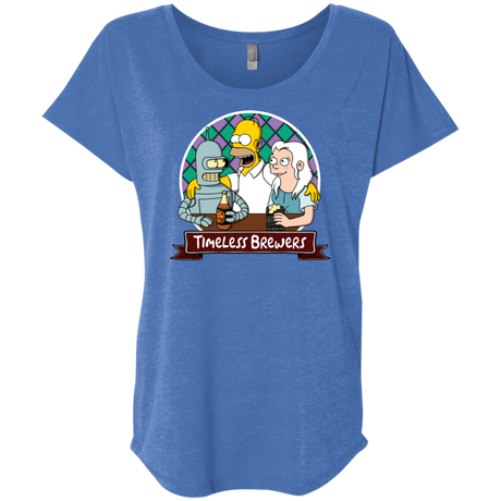 T-Shirts Vintage Royal / X-Small Timeless Brewers Triblend Dolman Sleeve