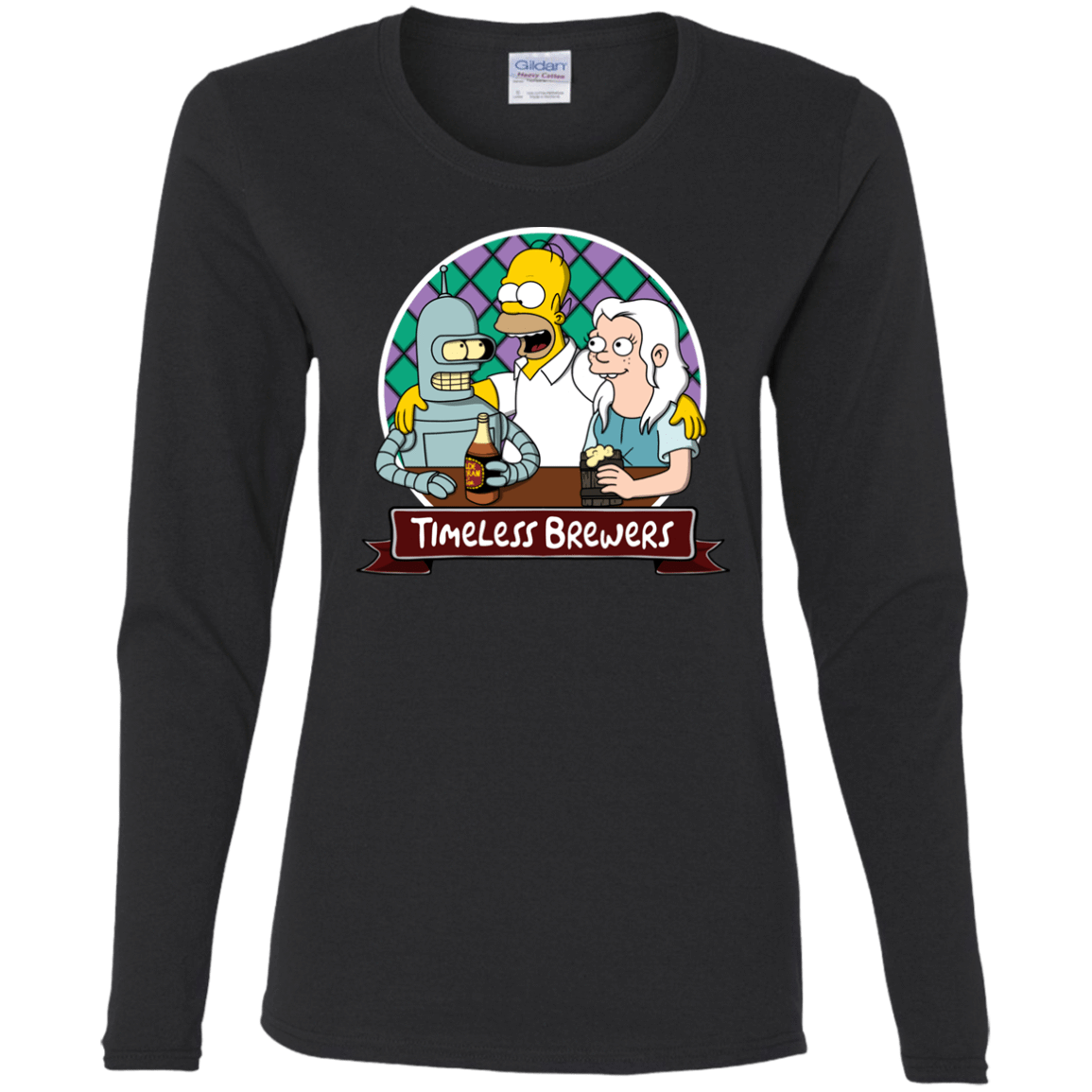 T-Shirts Black / S Timeless Brewers Women's Long Sleeve T-Shirt