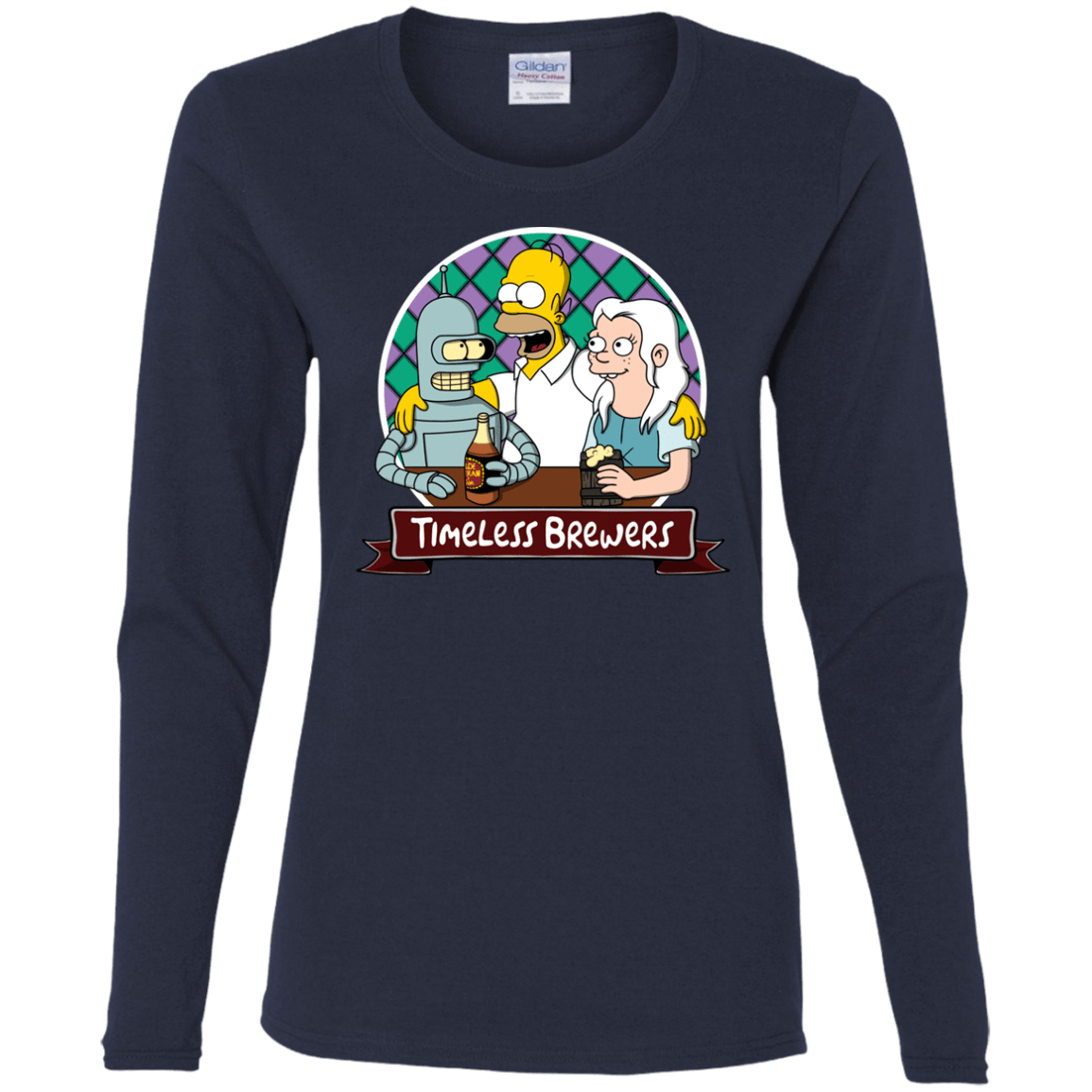 T-Shirts Navy / S Timeless Brewers Women's Long Sleeve T-Shirt