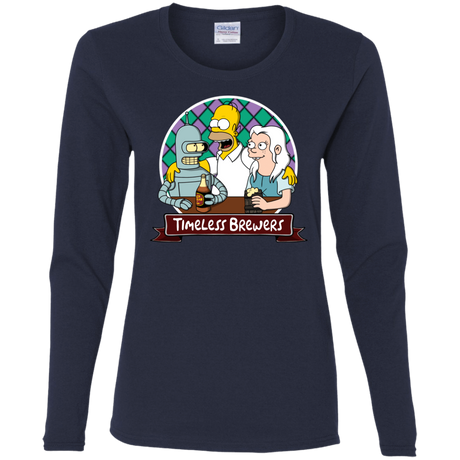 T-Shirts Navy / S Timeless Brewers Women's Long Sleeve T-Shirt