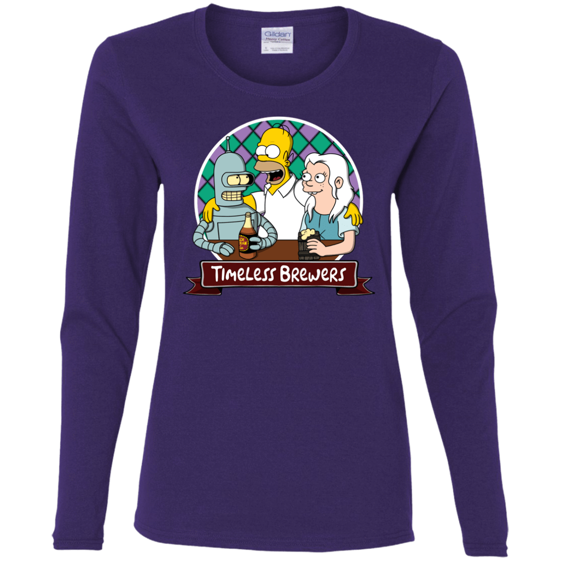 T-Shirts Purple / S Timeless Brewers Women's Long Sleeve T-Shirt