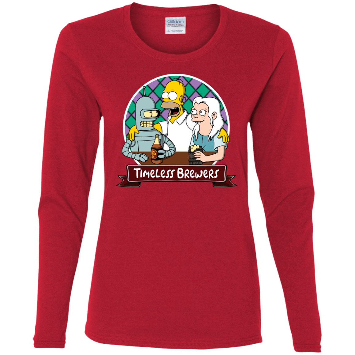 T-Shirts Red / S Timeless Brewers Women's Long Sleeve T-Shirt