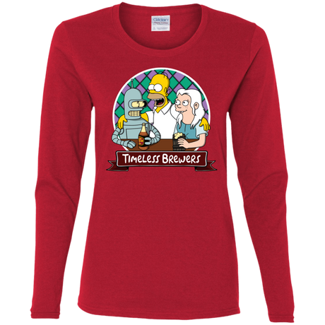 T-Shirts Red / S Timeless Brewers Women's Long Sleeve T-Shirt