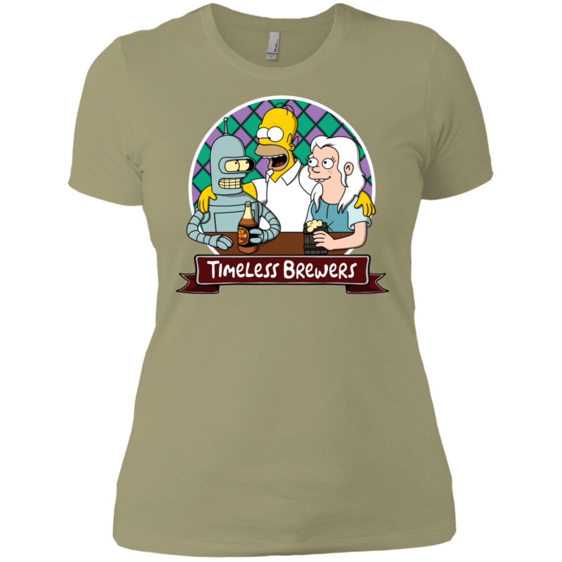 T-Shirts Light Olive / X-Small Timeless Brewers Women's Premium T-Shirt