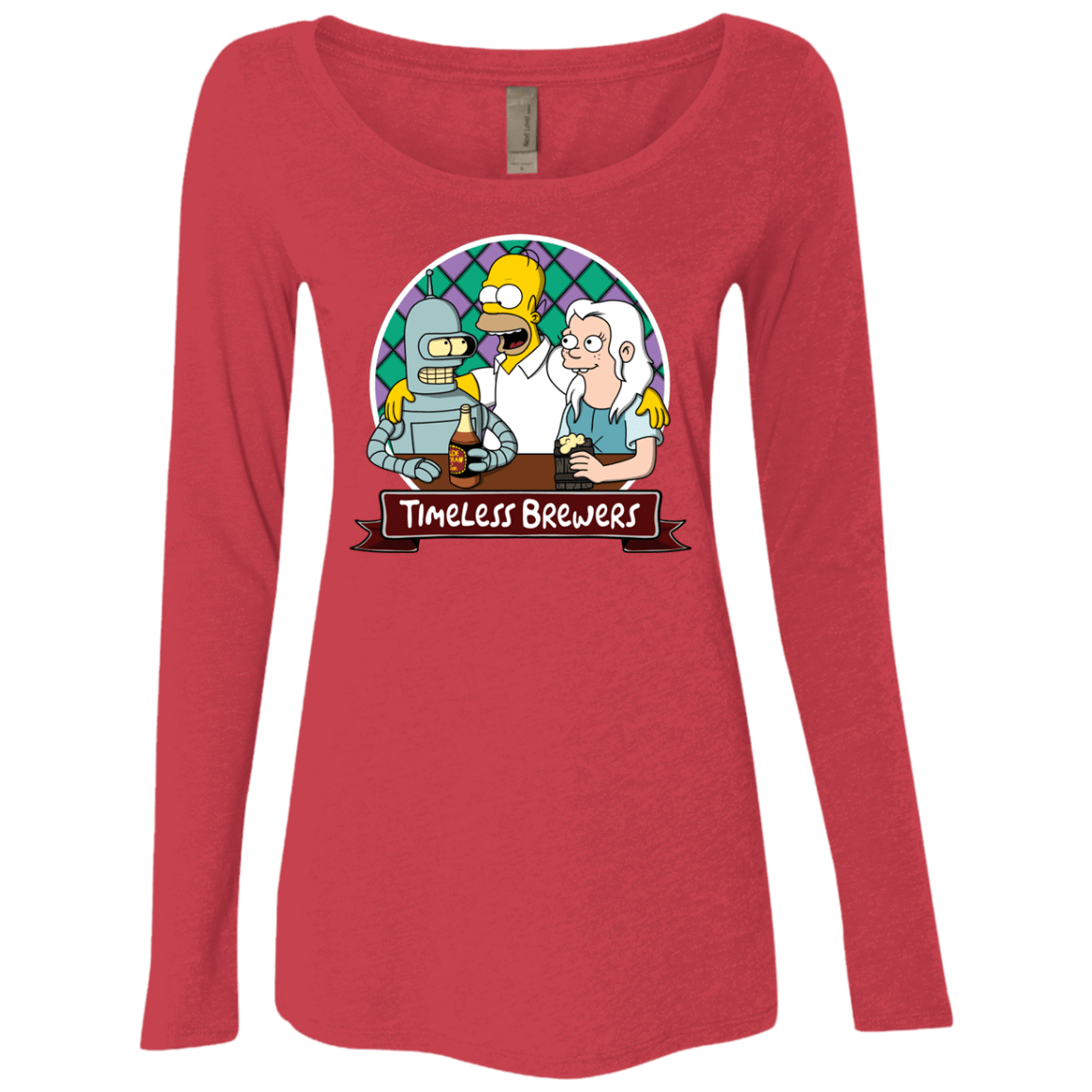 T-Shirts Vintage Red / S Timeless Brewers Women's Triblend Long Sleeve Shirt