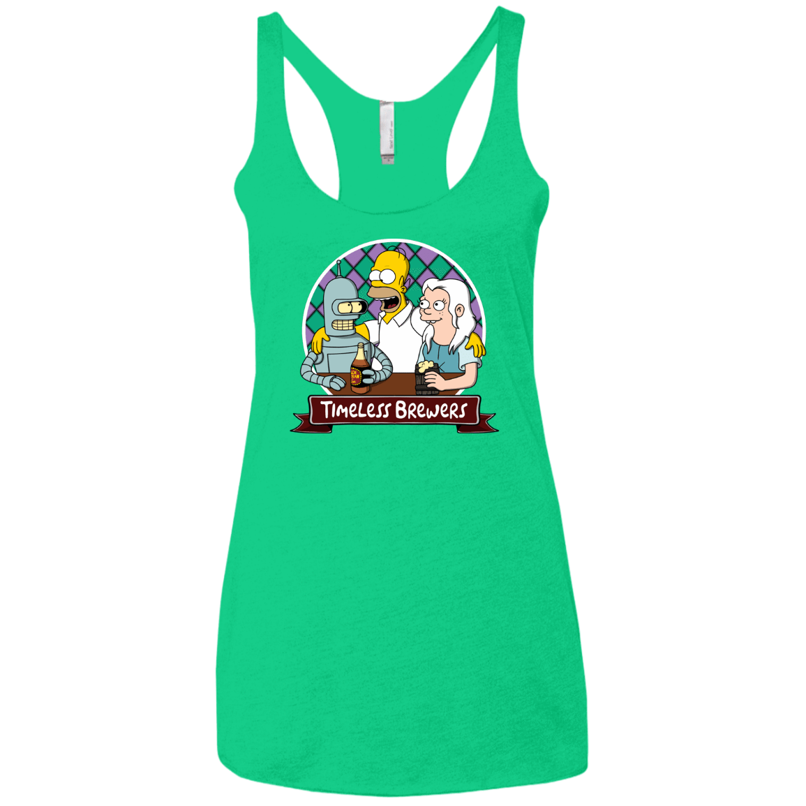 T-Shirts Envy / X-Small Timeless Brewers Women's Triblend Racerback Tank