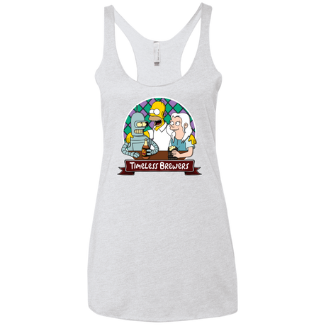 T-Shirts Heather White / X-Small Timeless Brewers Women's Triblend Racerback Tank