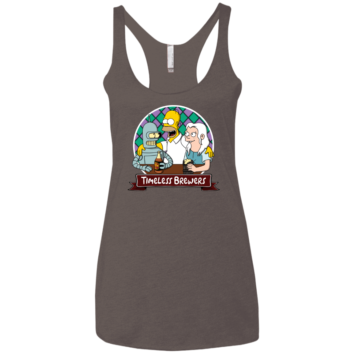 T-Shirts Macchiato / X-Small Timeless Brewers Women's Triblend Racerback Tank