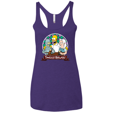 T-Shirts Purple Rush / X-Small Timeless Brewers Women's Triblend Racerback Tank