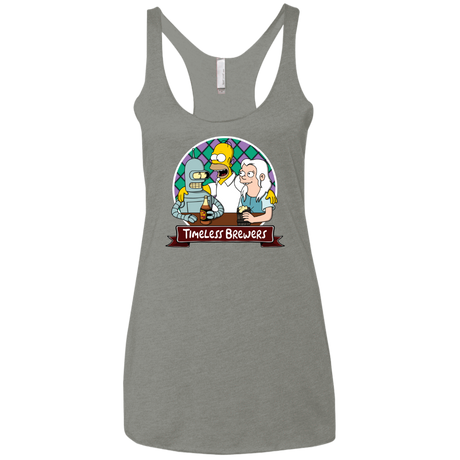 T-Shirts Venetian Grey / X-Small Timeless Brewers Women's Triblend Racerback Tank