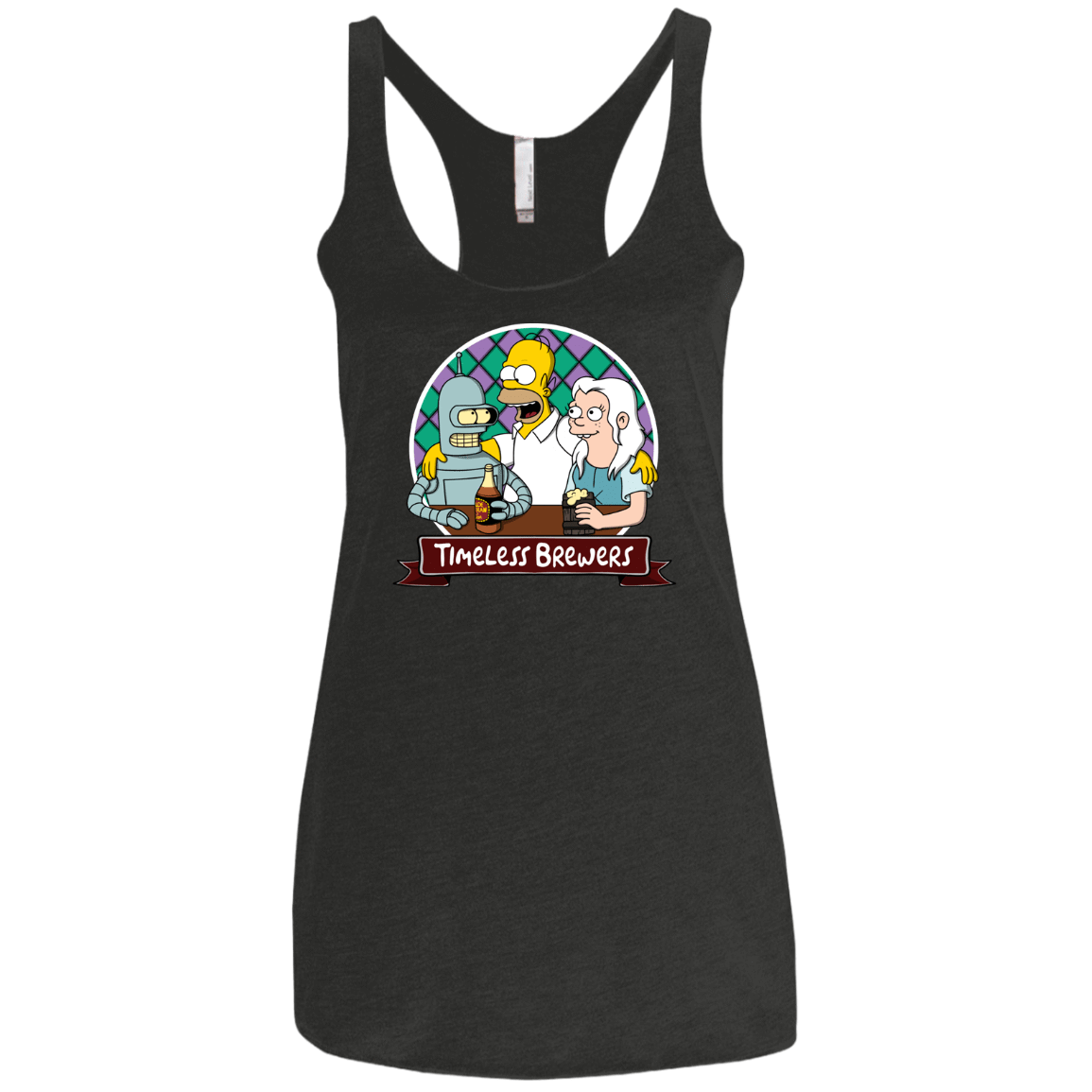 T-Shirts Vintage Black / X-Small Timeless Brewers Women's Triblend Racerback Tank