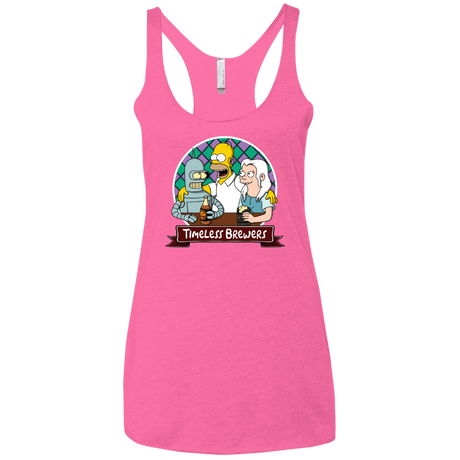 T-Shirts Vintage Pink / X-Small Timeless Brewers Women's Triblend Racerback Tank