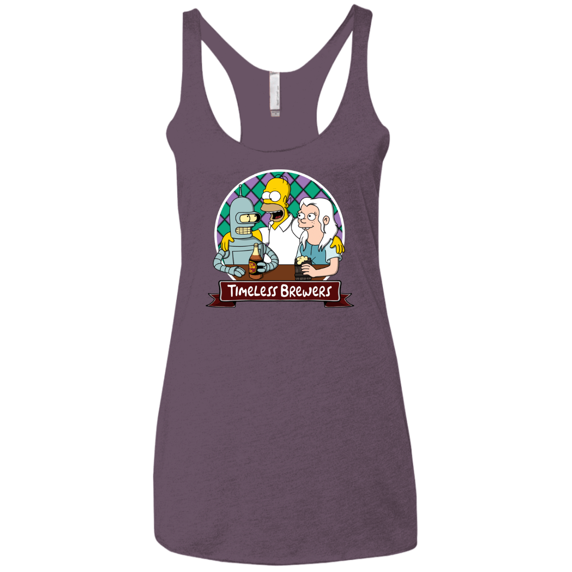 T-Shirts Vintage Purple / X-Small Timeless Brewers Women's Triblend Racerback Tank