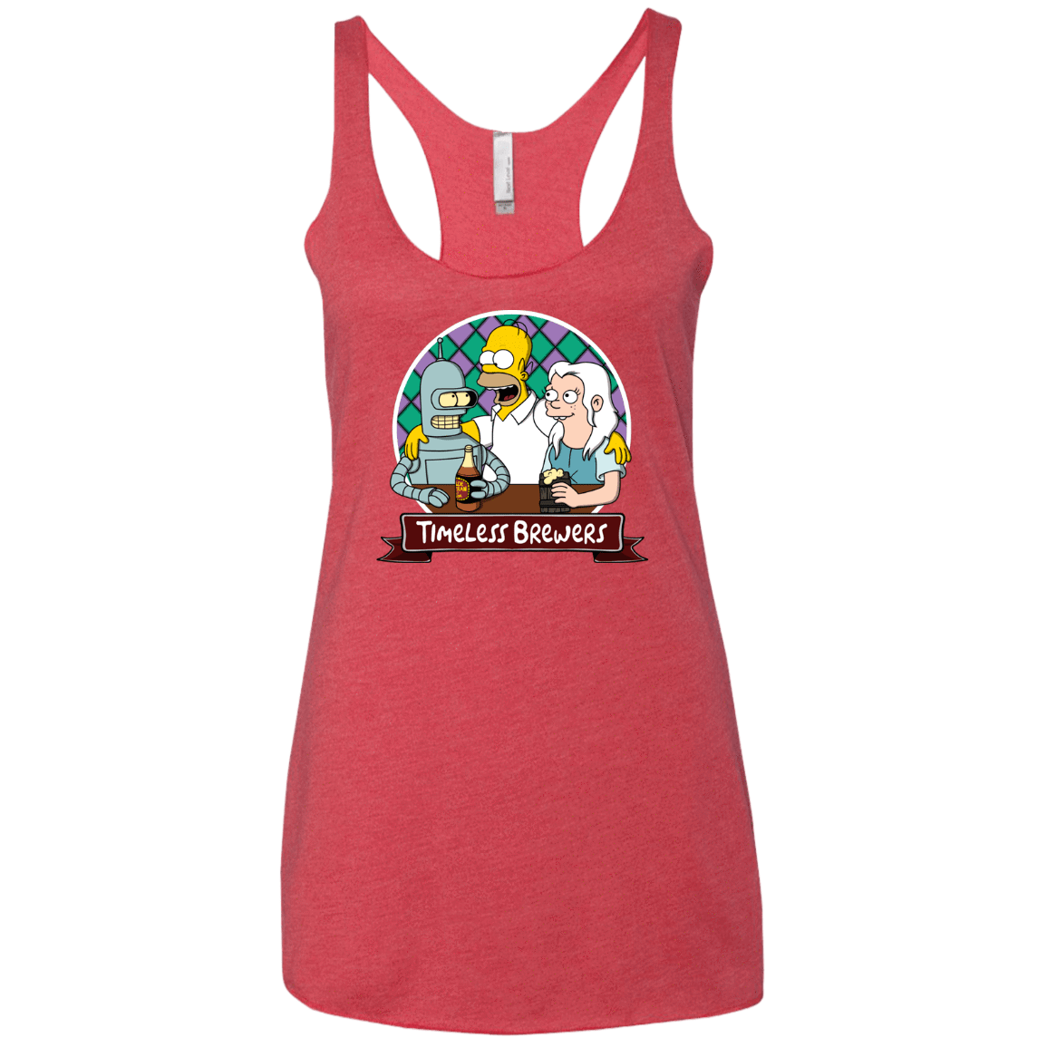 T-Shirts Vintage Red / X-Small Timeless Brewers Women's Triblend Racerback Tank