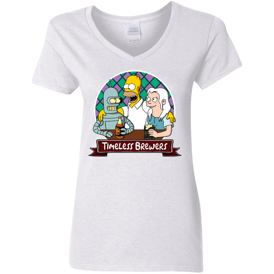 T-Shirts White / S Timeless Brewers Women's V-Neck T-Shirt