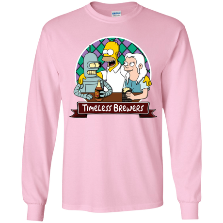 T-Shirts Light Pink / YS Timeless Brewers Youth Long Sleeve T-Shirt