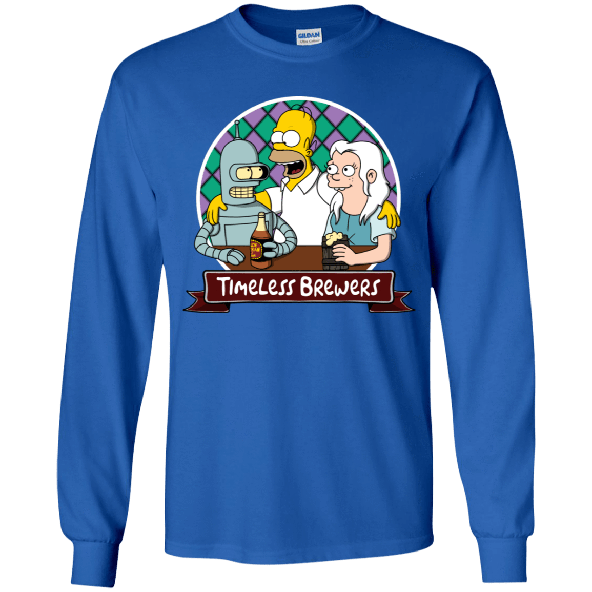 T-Shirts Royal / YS Timeless Brewers Youth Long Sleeve T-Shirt