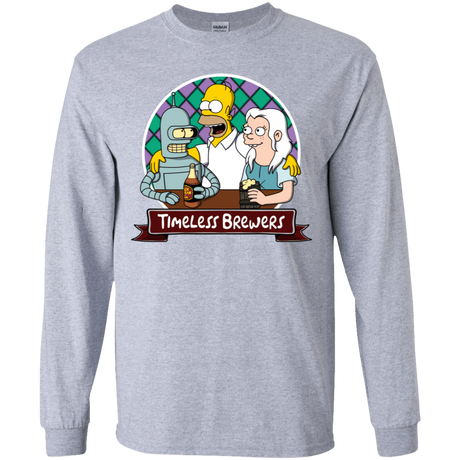 T-Shirts Sport Grey / YS Timeless Brewers Youth Long Sleeve T-Shirt