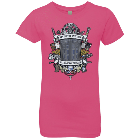 T-Shirts Hot Pink / YXS Timelord Crest Girls Premium T-Shirt