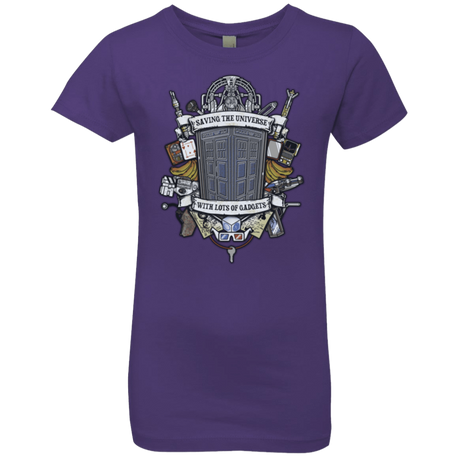 T-Shirts Purple Rush / YXS Timelord Crest Girls Premium T-Shirt