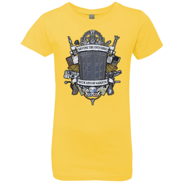 T-Shirts Vibrant Yellow / YXS Timelord Crest Girls Premium T-Shirt