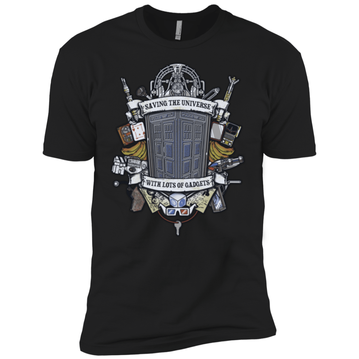 T-Shirts Black / X-Small Timelord Crest Men's Premium T-Shirt