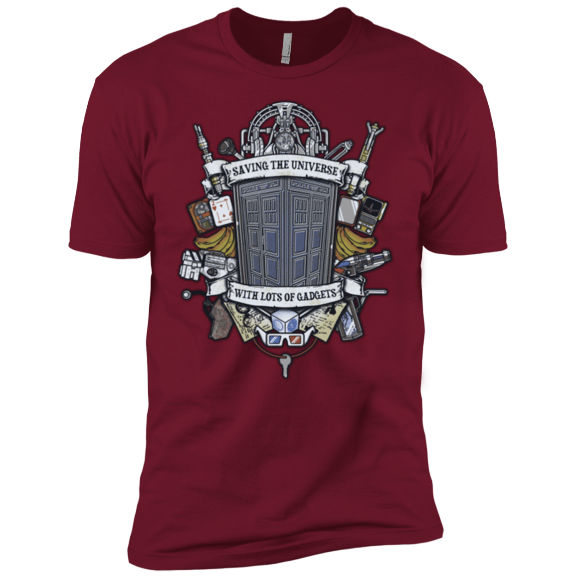 T-Shirts Cardinal / X-Small Timelord Crest Men's Premium T-Shirt