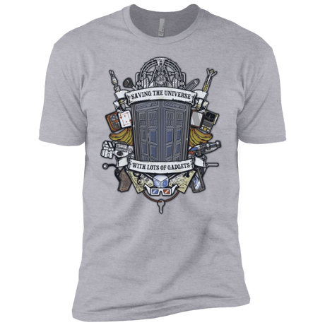 T-Shirts Heather Grey / X-Small Timelord Crest Men's Premium T-Shirt