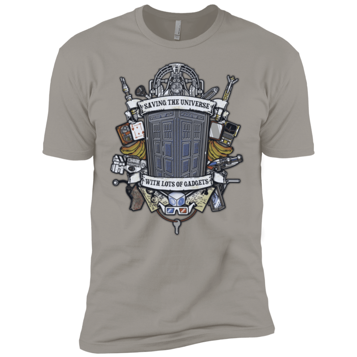 T-Shirts Light Grey / X-Small Timelord Crest Men's Premium T-Shirt
